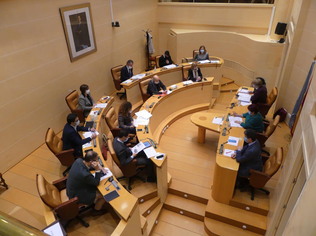 Imágen en archivo de un pleno del Ayuntamiento de Segovia