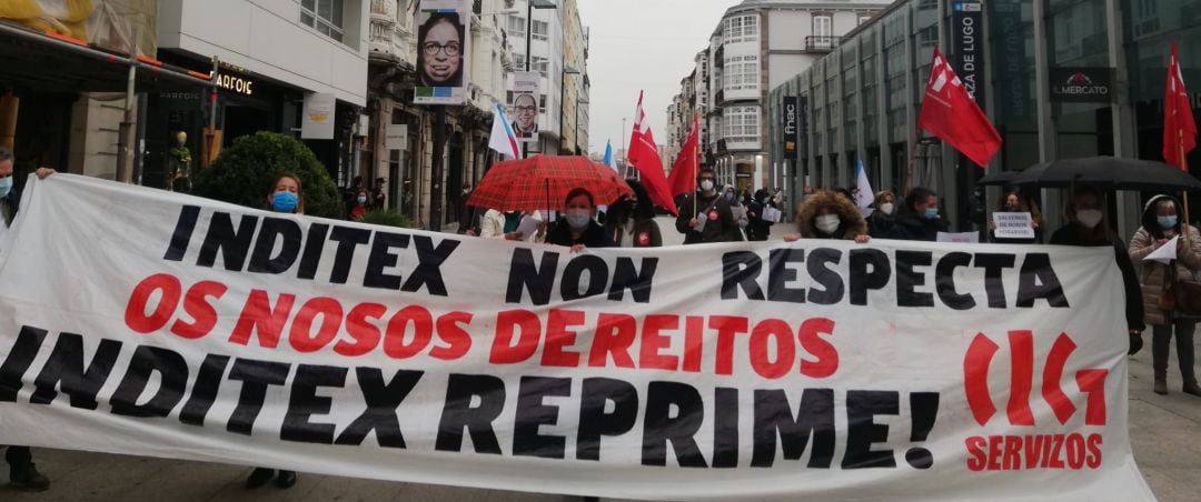 Protesta trabajadoras de Inditex