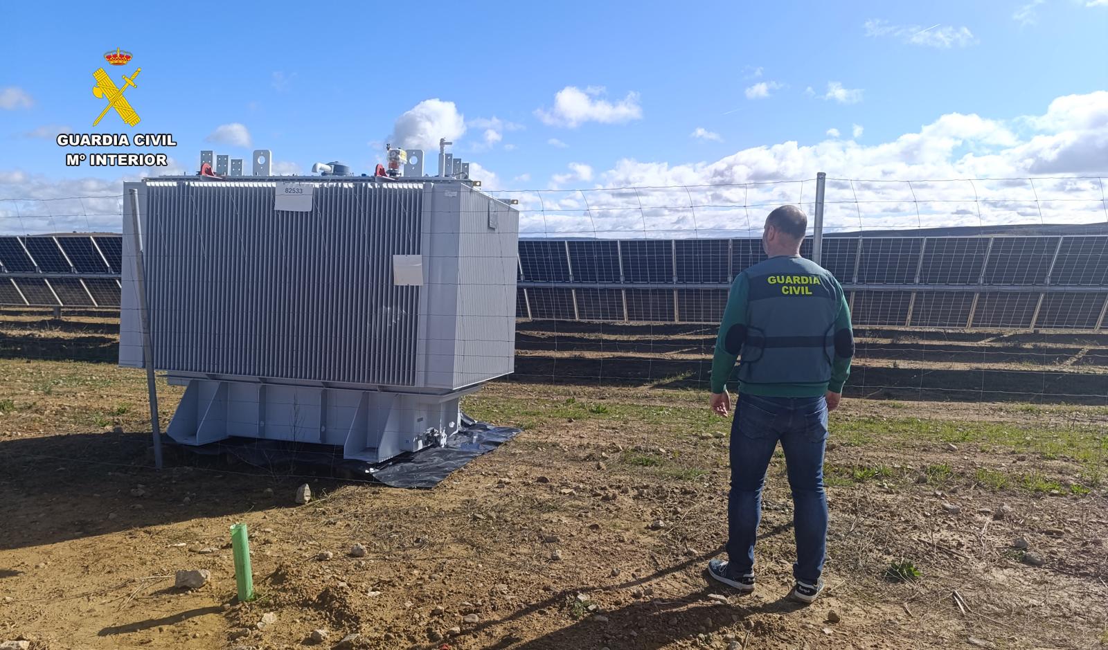 Cuatro investigados por siete delitos de robo de cobre y placas solares por valor de 280.000 euros