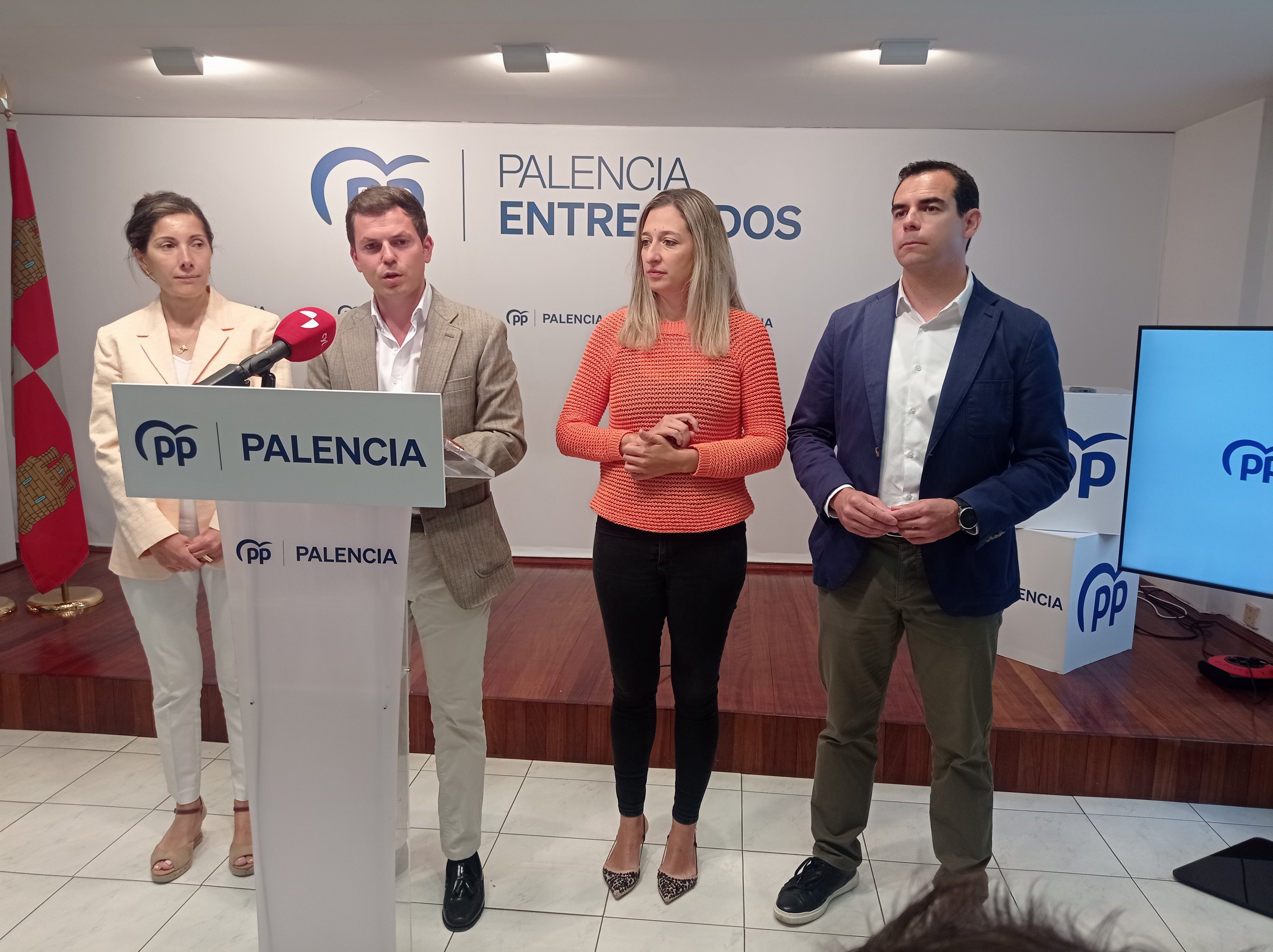 El grupo municipal del PP en el ayuntamiento de Palencia