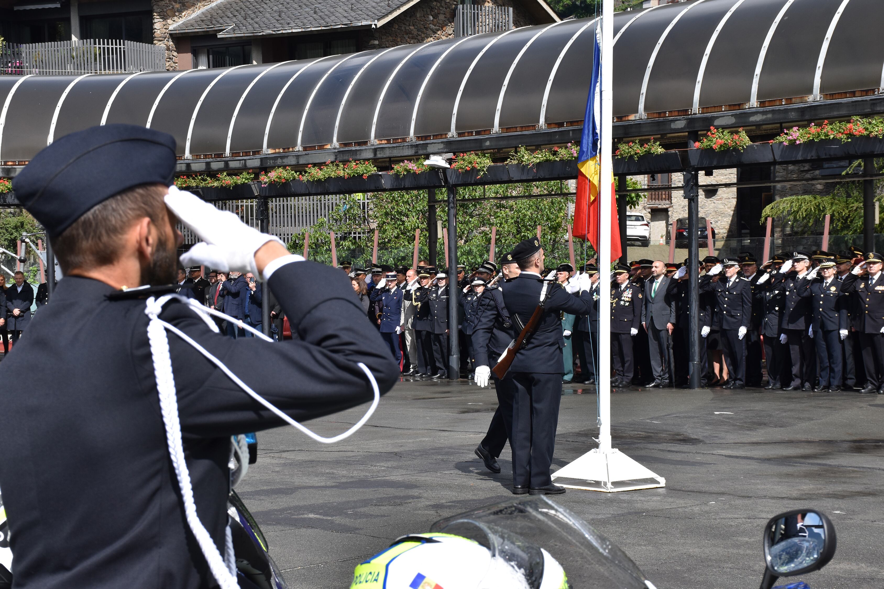 L'acte de la festivitat de Santa Maria Auxiliadora, patrona del Cos de Policia, celebrat aquest dimarts.