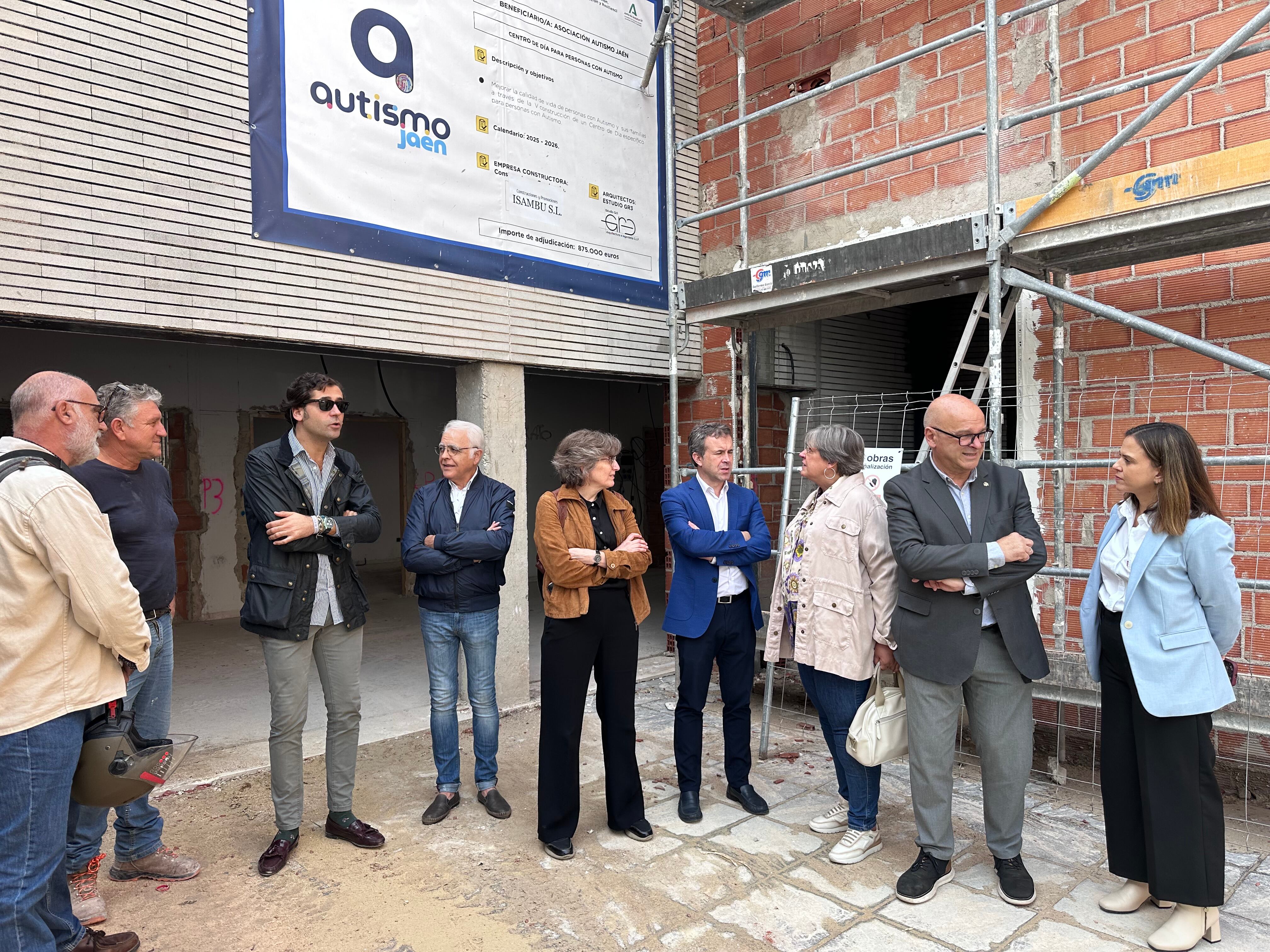 Las obras del centro de día de Autismo Jaén avanzan según lo previsto y generarán hasta diez nuevos empleos