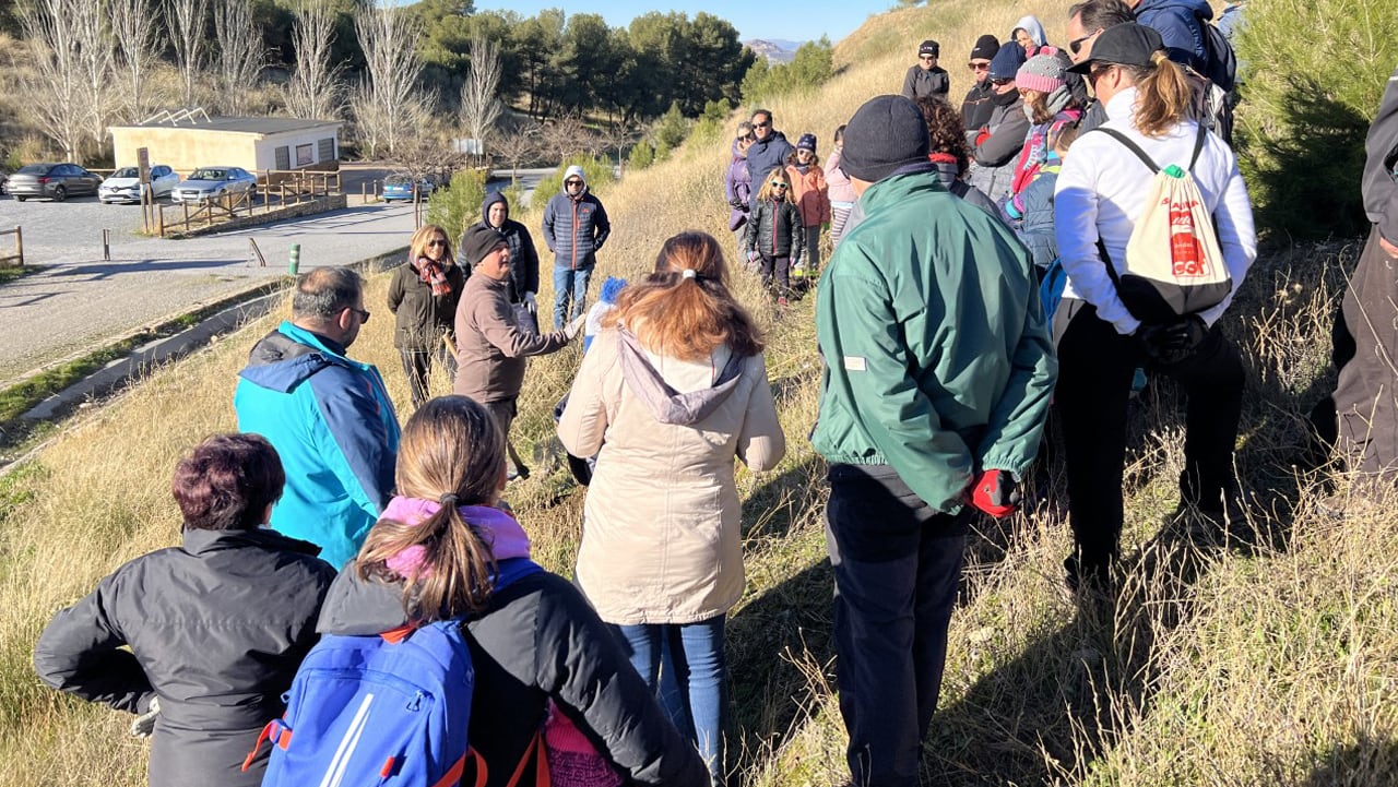 Foto de archivo de la actividad de repoblación forestal de Caja Rural Granada en La Zubia