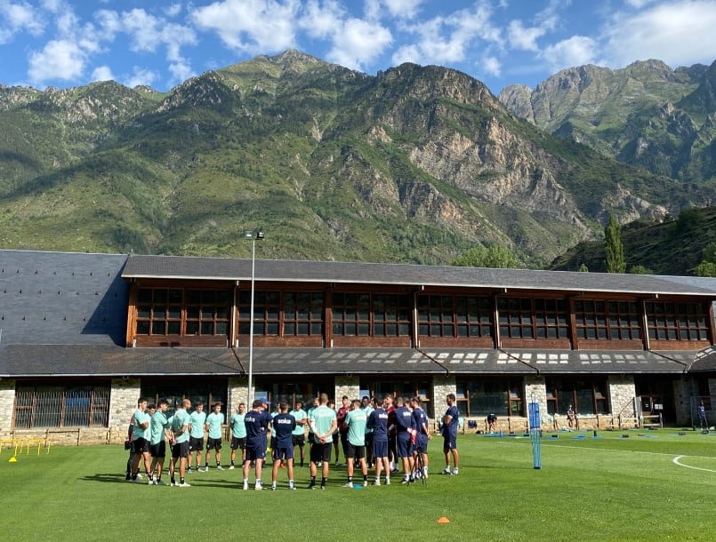 La SD Huesca ha iniciado su concentración en Benasque