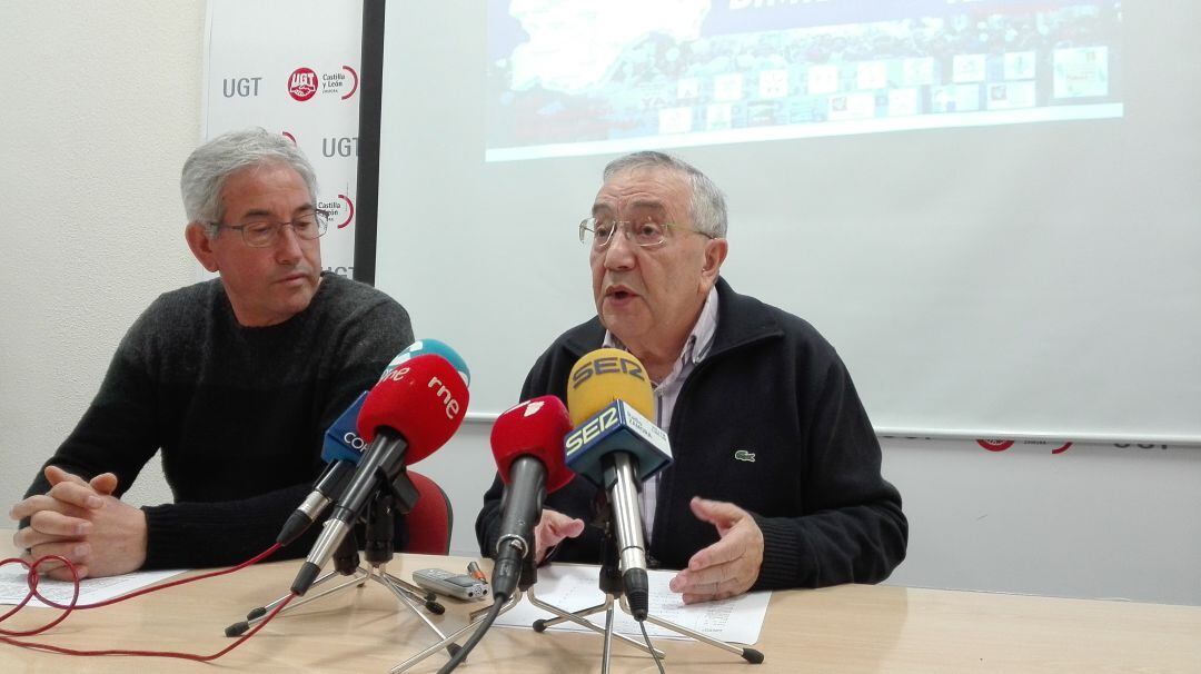 Jerónimo Cantuche y Carlos Pedrero durante la rueda de prensa