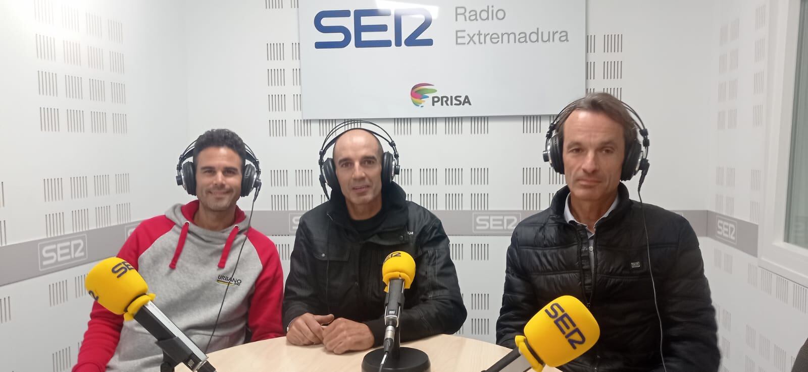 Víctor Urbano, José Domínguez y Jesús Fernández, en Ser Deportivos Extremadura