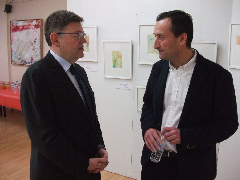 El alcalde, Carlos González, con el presidente de la Generalitat, Ximo Puig