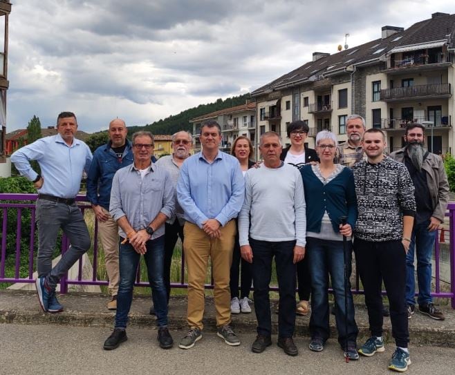 Palacín junto a los componentes de CHA