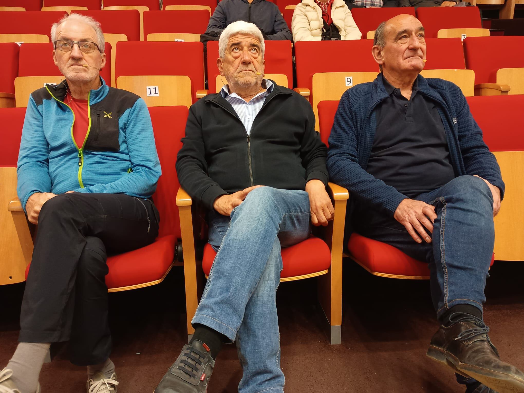 Lorenzo Ortas, Manolo Bara y Manuel Avellanas.