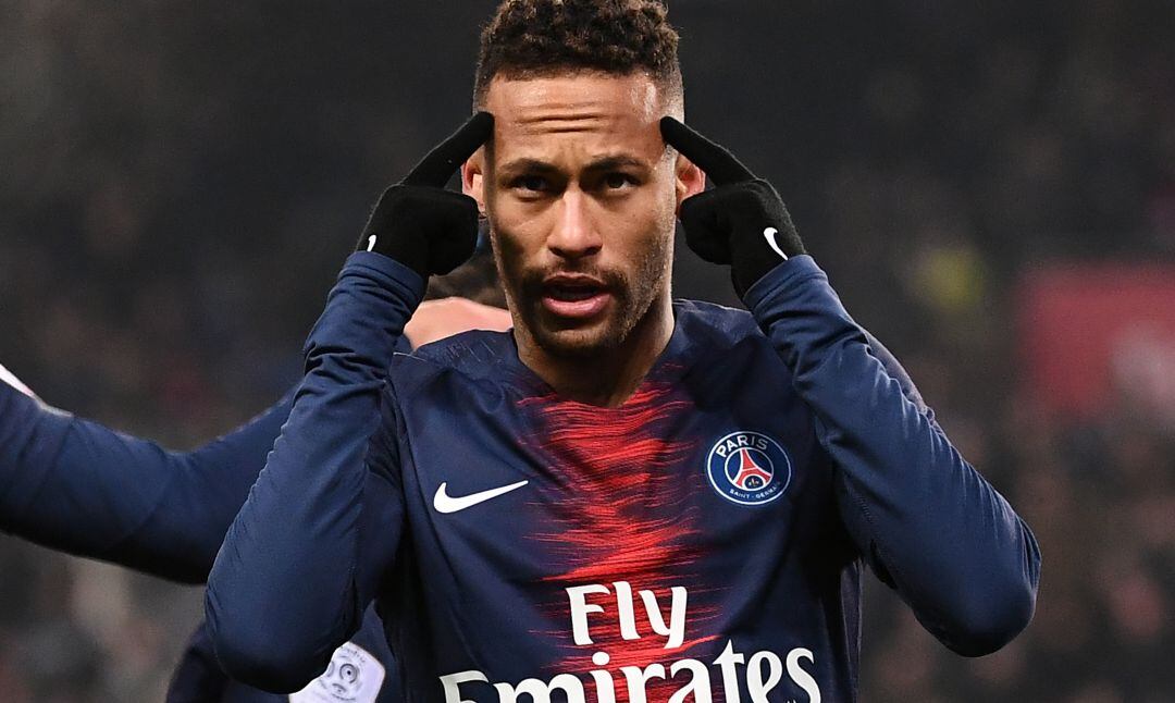 Neymar, en un partido con el PSG.