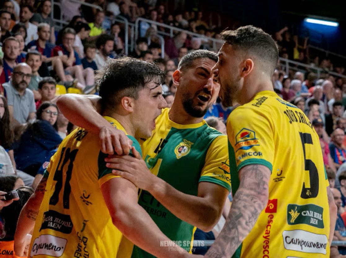 Jugadores del Jaén FS en una imagen de archivo.