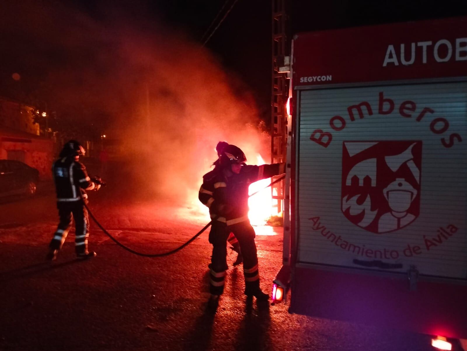 Los bomberos de Ávila hasta ahora están interviniendo en incendios urbanos en toda la provincia