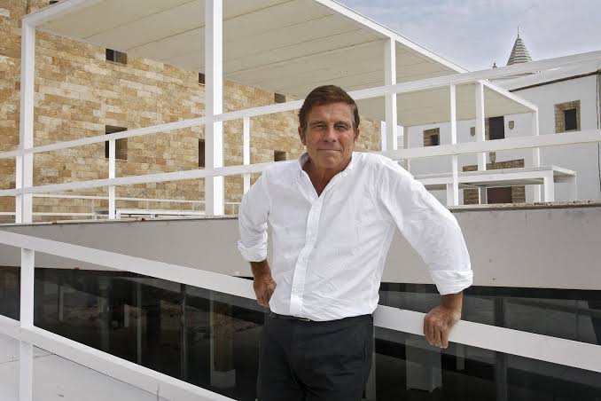 El arquitecto Campo Baeza en una de sus obras en la ciudad de Cádiz, el espacio Entrecatedrales.