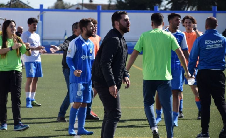 Alberto Vázquez durante un partido esta temporada