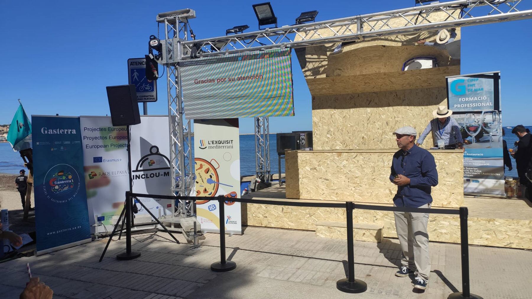 Enrique Moltó durante su intervención en Festival DNA en Denia representando al Centre de Gastronomía Gasterra