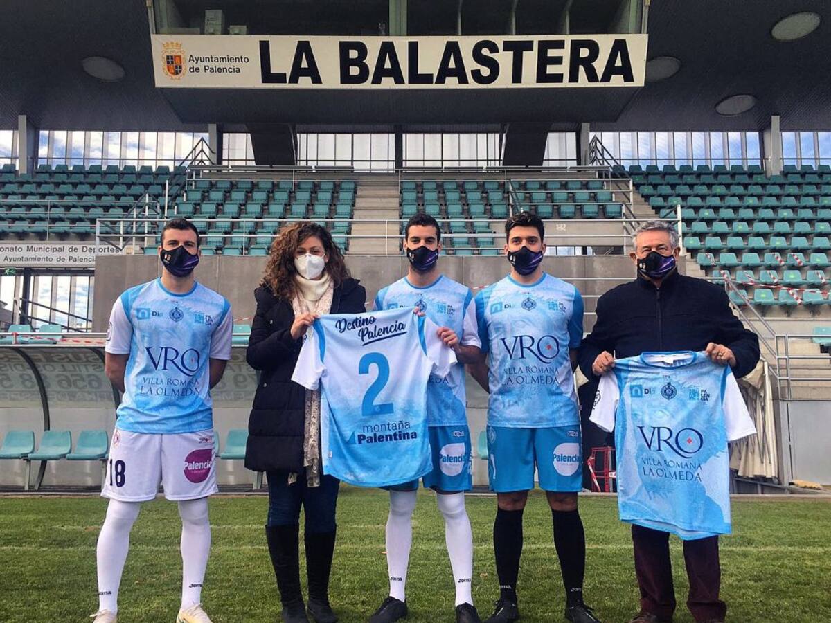 La Olmeda, protagonista de la segunda camiseta del Palencia Cristo Atlético