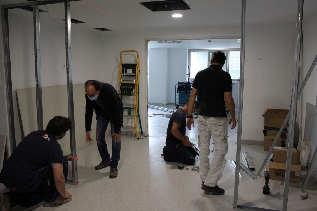 Obras de ampliación en la UCI del Hospital de Segovia