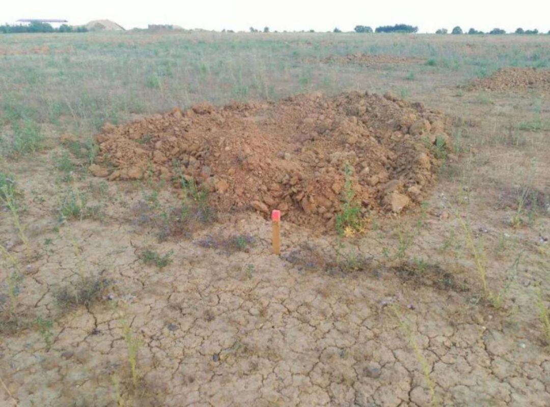 Los residuos fueron enterrados a dos metros bajo tierra