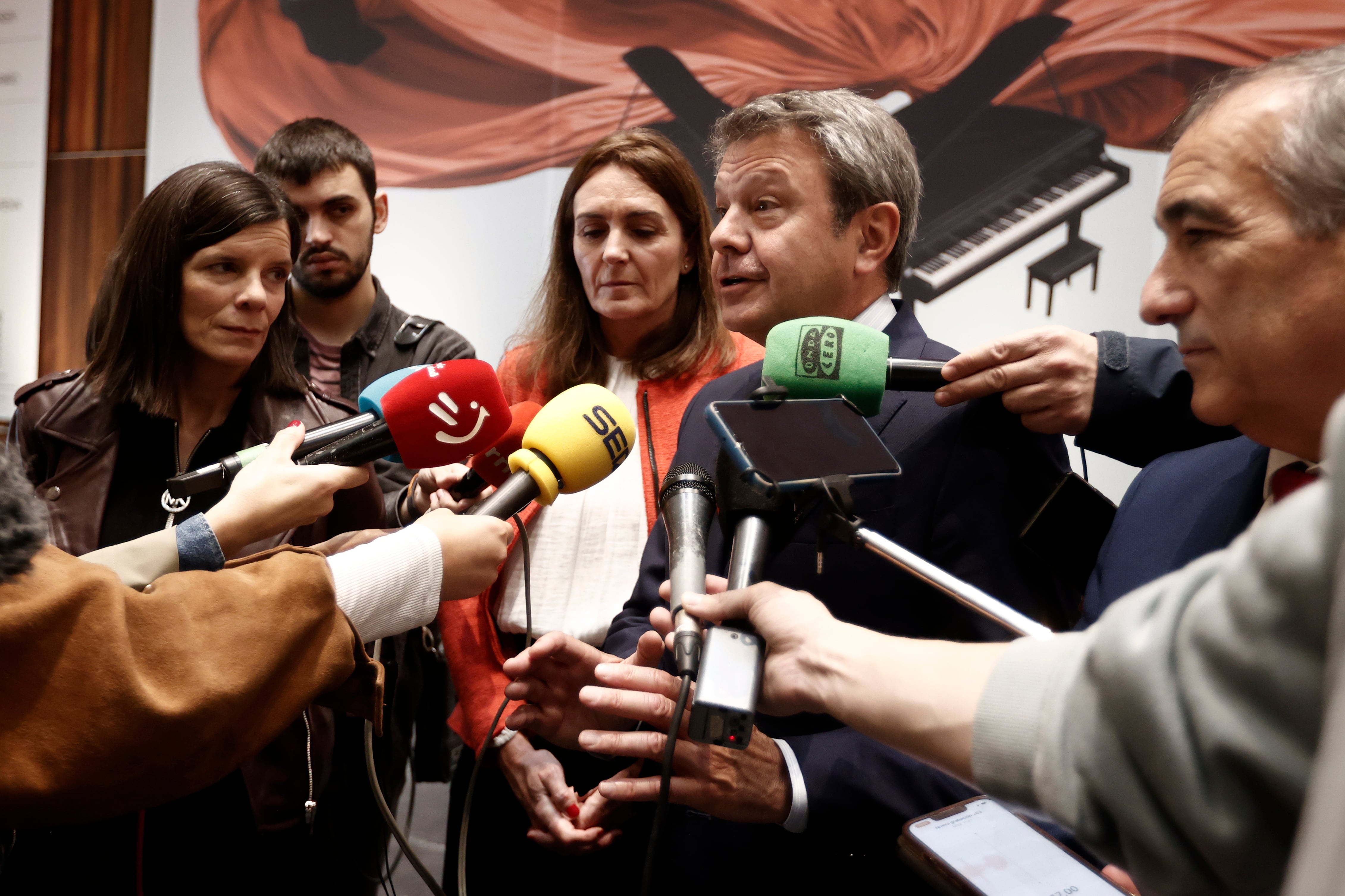 El secretario de Estado de Transportes y Movilidad Sostenible, José Antonio Santano en Pamplona. EFE/ Jesus Diges