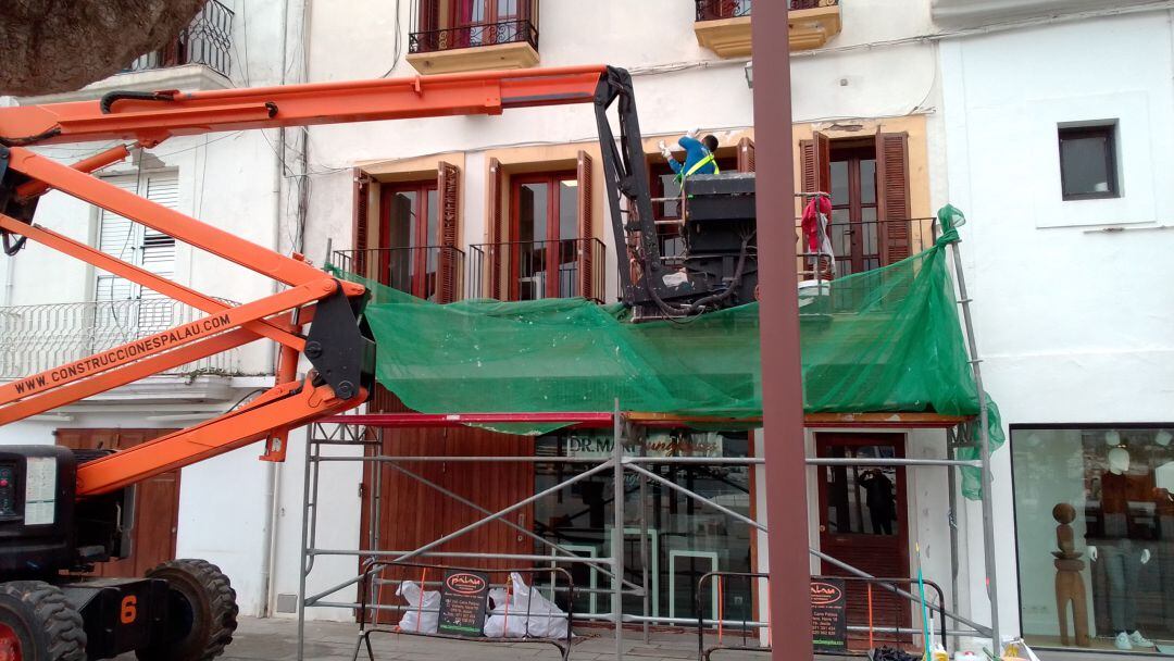 Imagen de archivo de unas obras en Ibiza