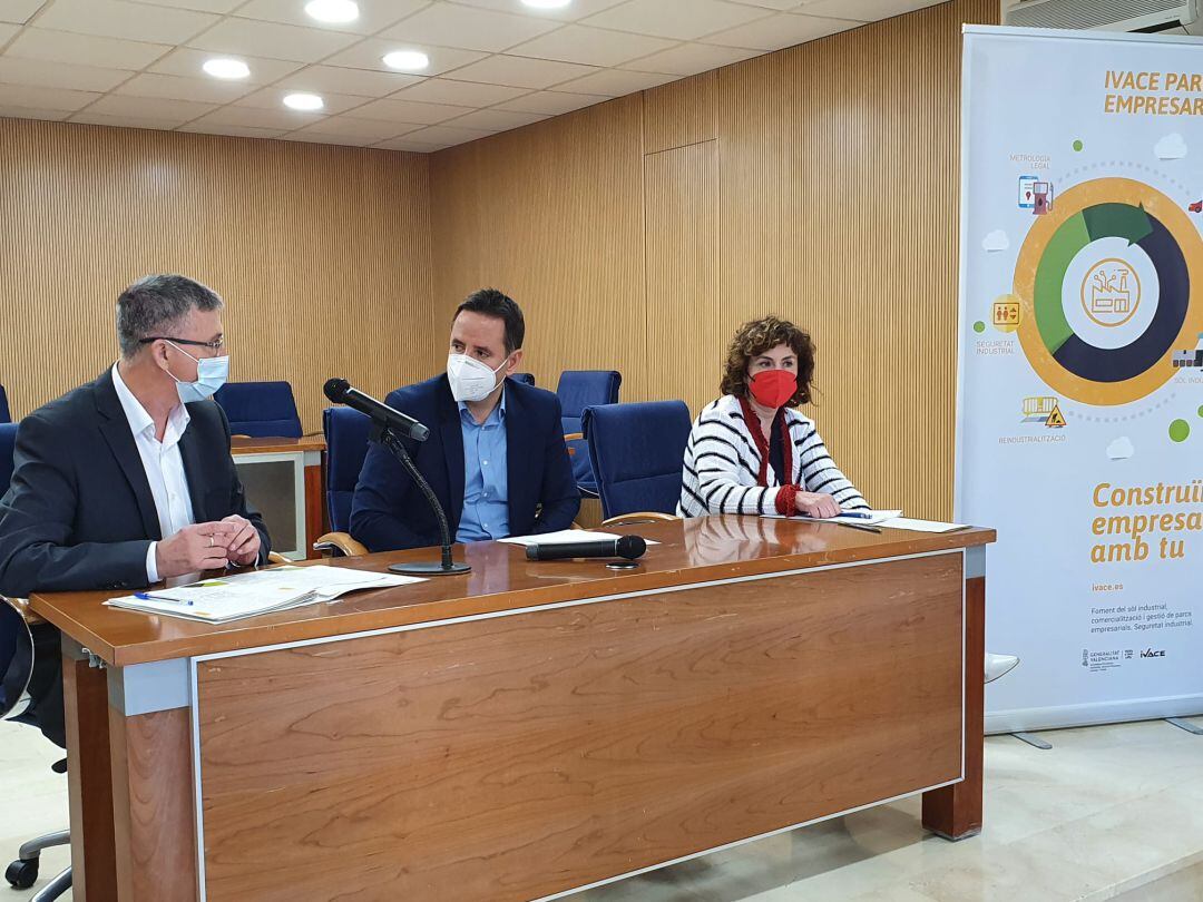 Rafael Climent en la presentación de las subvenciones del IVACE a poligonos