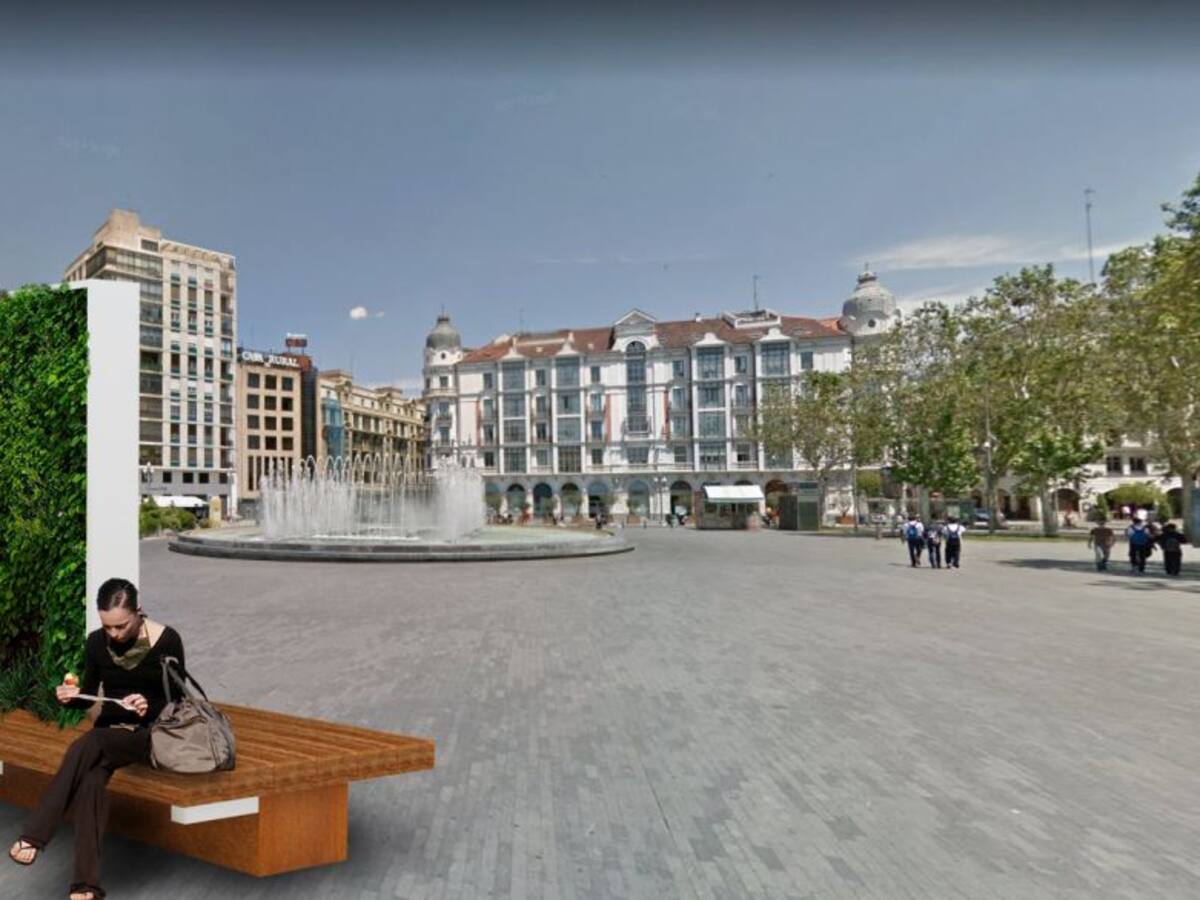 Parterres y hoteles de insectos en el centro de Valladolid