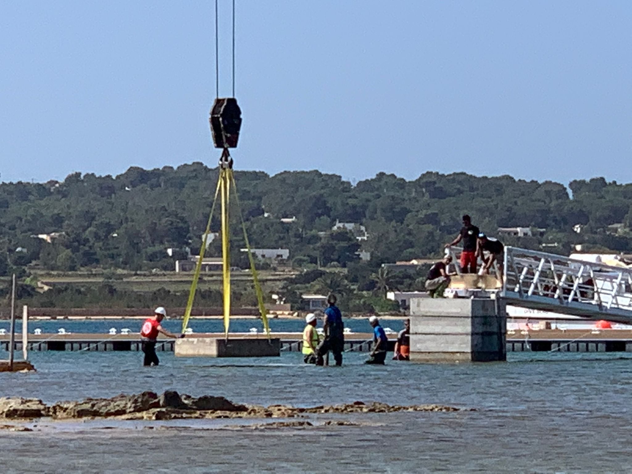 Imagen de la zona donde se está trabajando