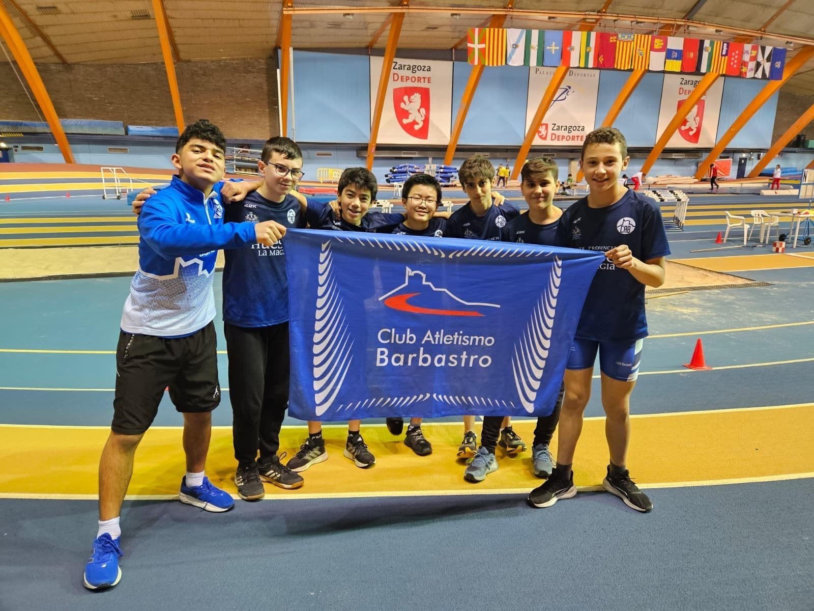 Atletas del Club Atletismo Barbastro