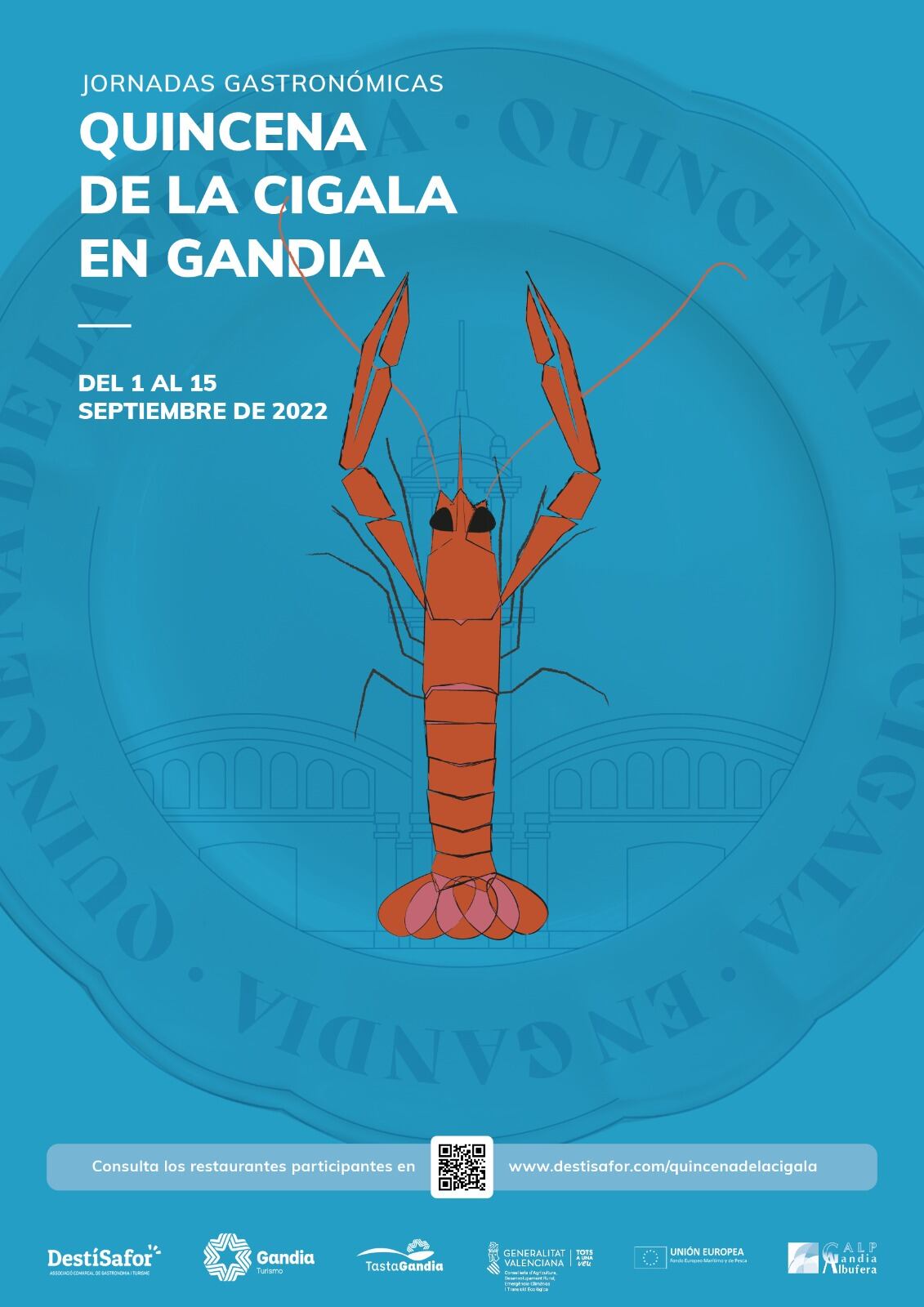 La capital de la Safor acogerá del 1 al 15 de septiembre la Quincena de la Cigala.