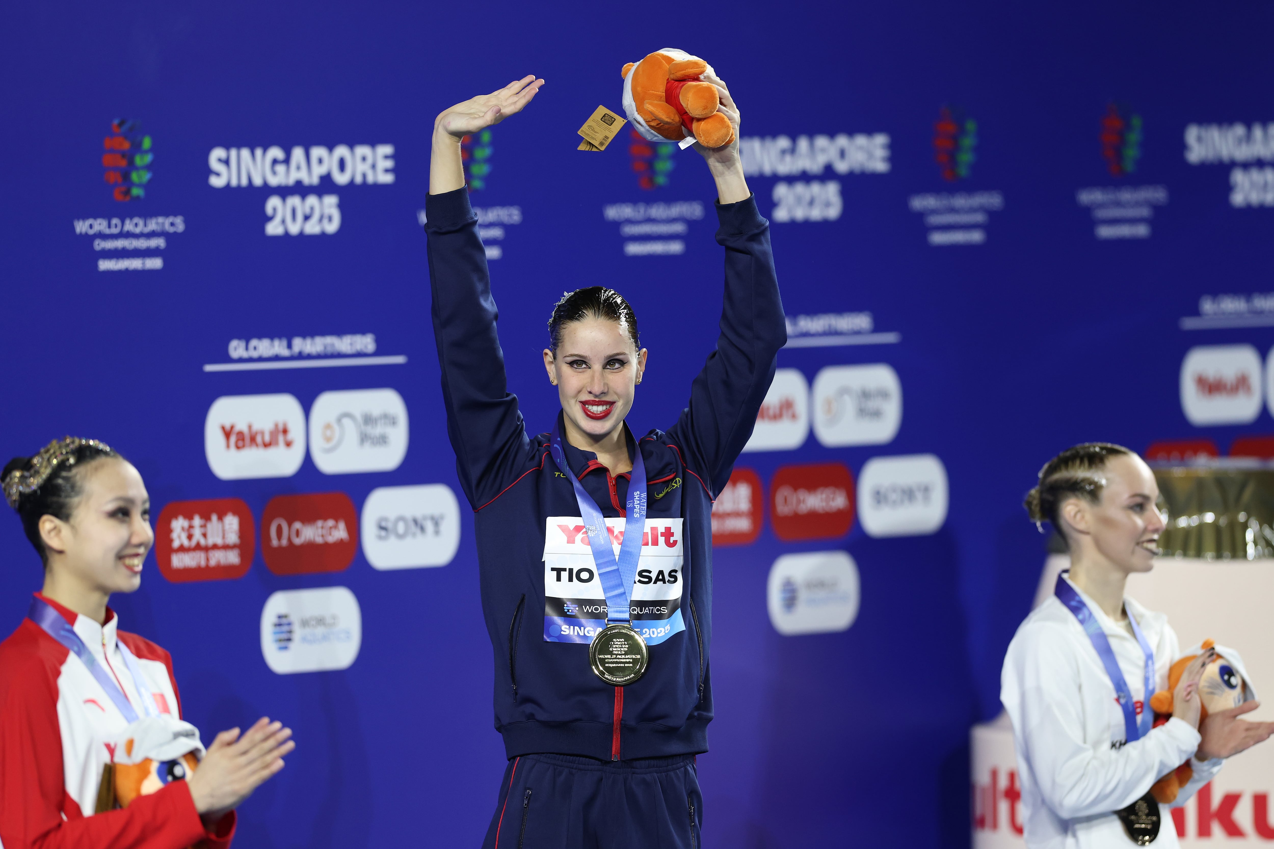 Iris Tió con su medalla de oro (Photo by Maddie Meyer/Getty Images)