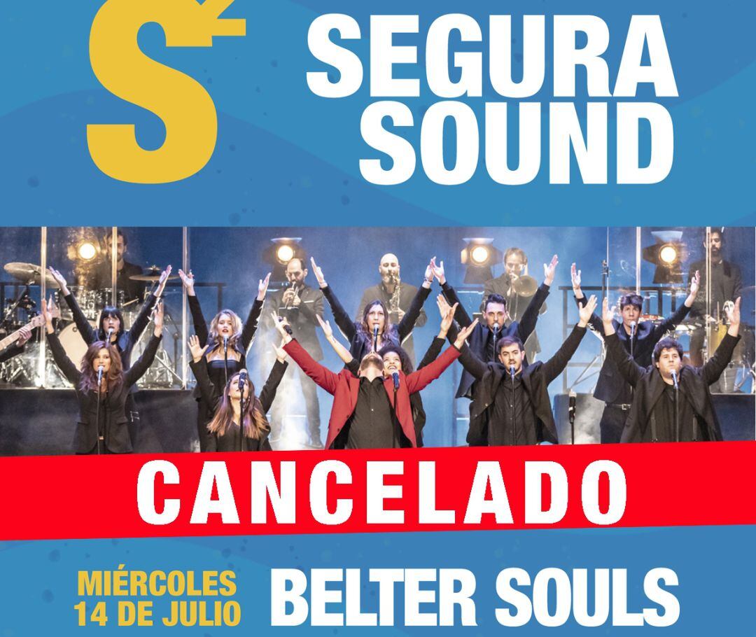 Cancelada la actuación de Belter Souls en el &#039;Segura Sound&#039; de Molina de Segura, prevista para el miércoles