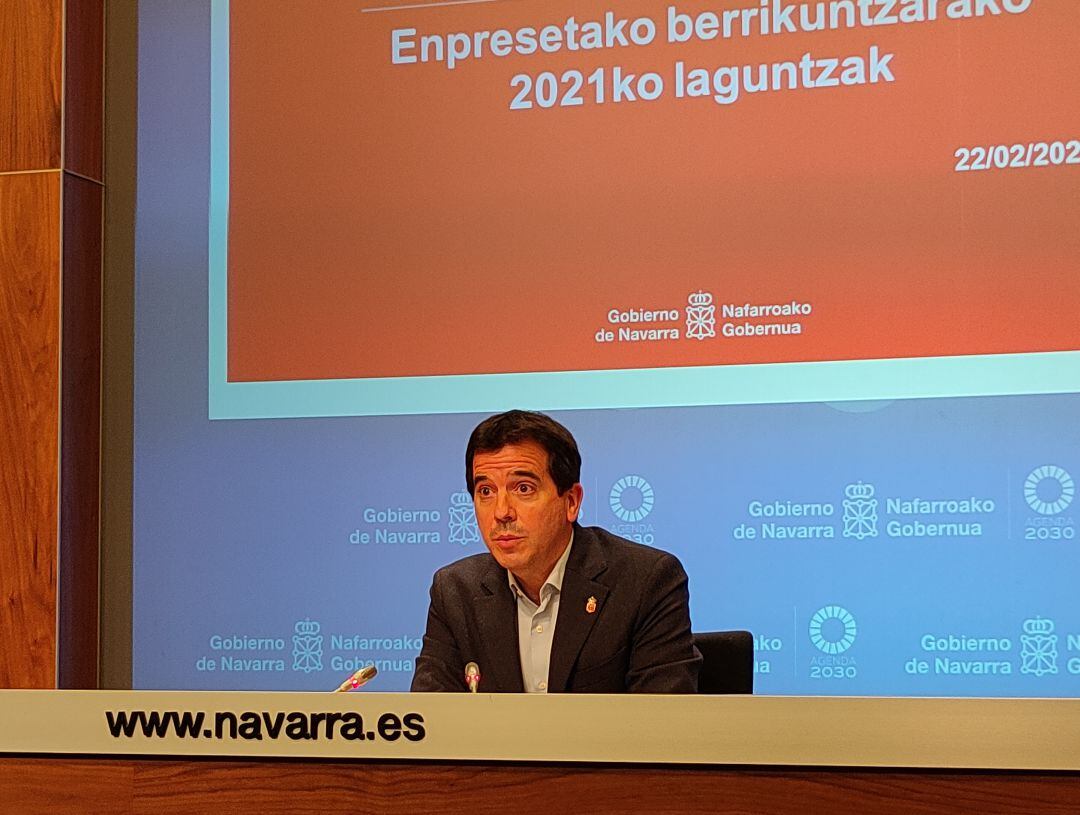 Mikel Irujo, consejero de Desarrollo Económico del Gobierno de Navarra.