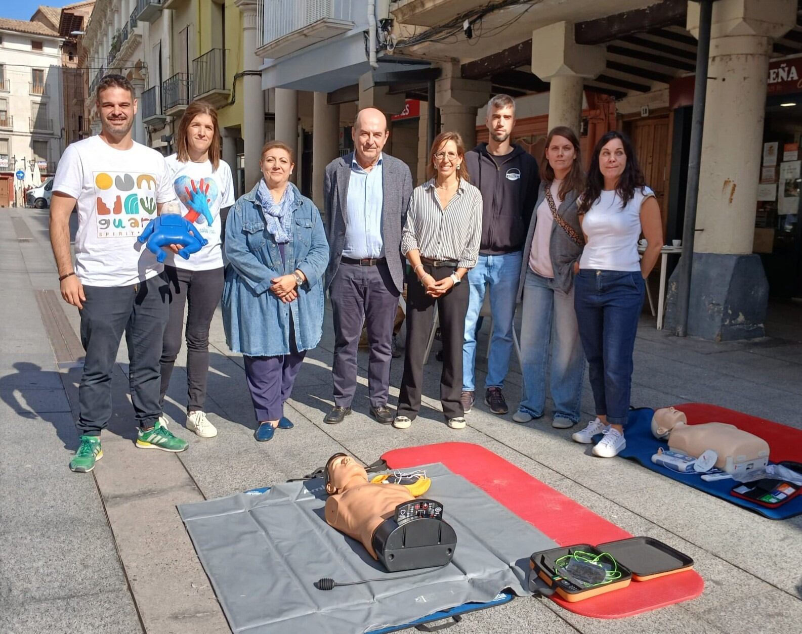 Equipo que ha participado en la actividad que ha tenido lugar en Barbastro