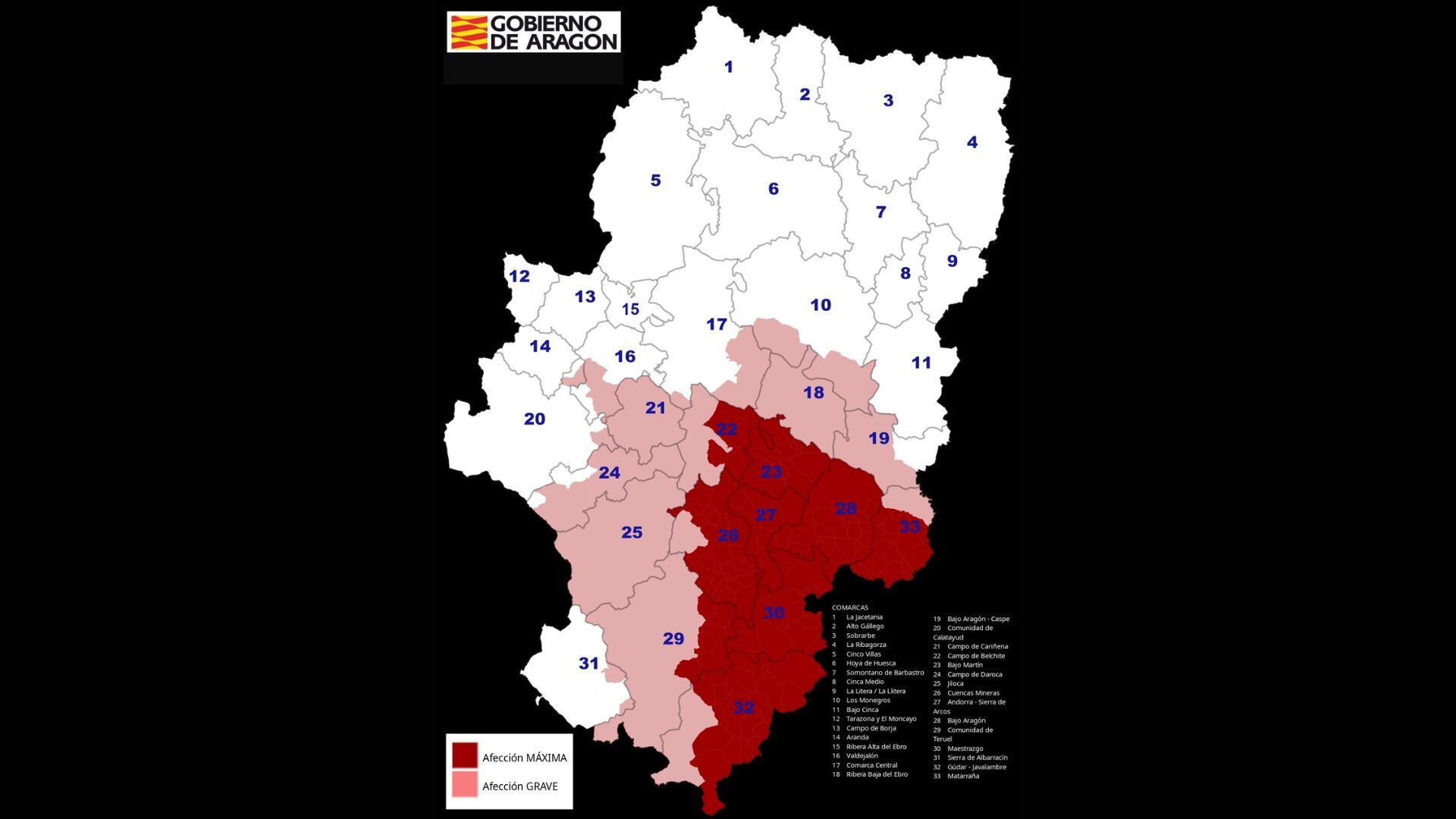 Aragón destina 7 millones de euros de ayudas directas por la sequía