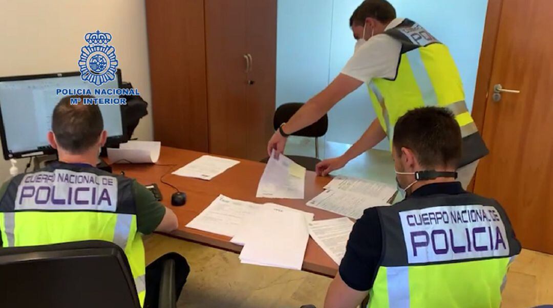 Un momento de la operación.