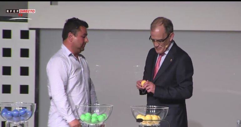 Imagen de la celebración del sorteo de la fase de ascenso