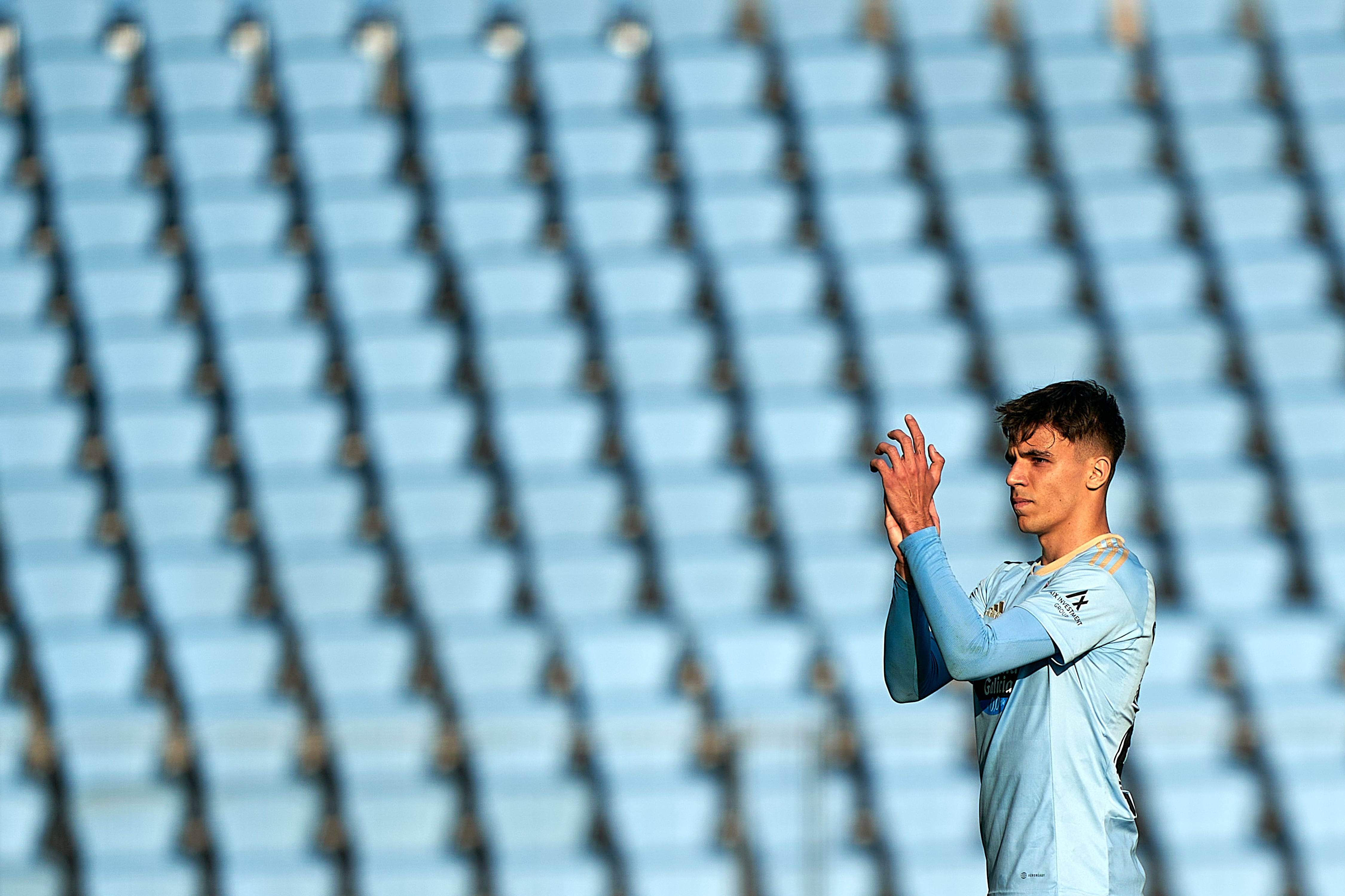 Gabri Veiga, en un partido con el Celta de Vigo