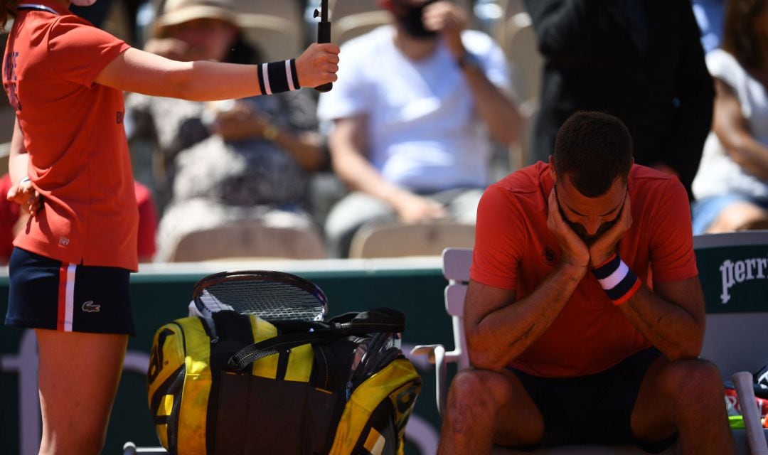 Benoit Paire, durante un partido de esta temporada