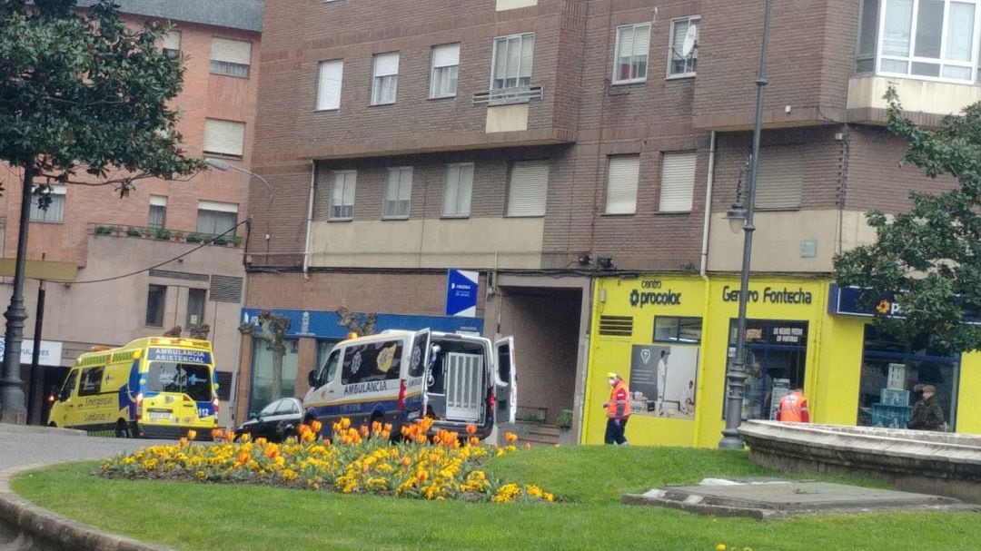Atención médica en la plaza Luis del Olmo