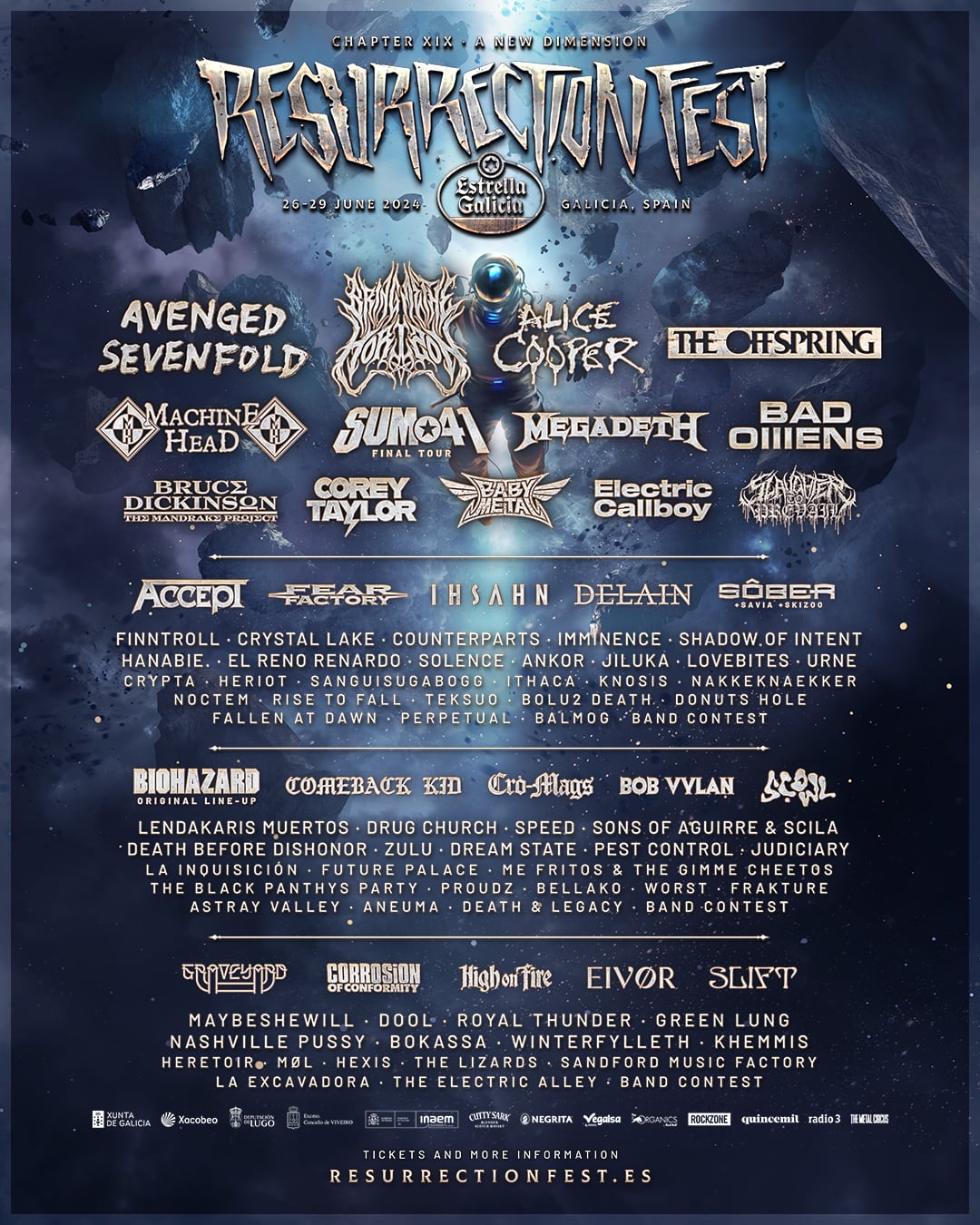 Cartel del Resurrection Fest para el 2024