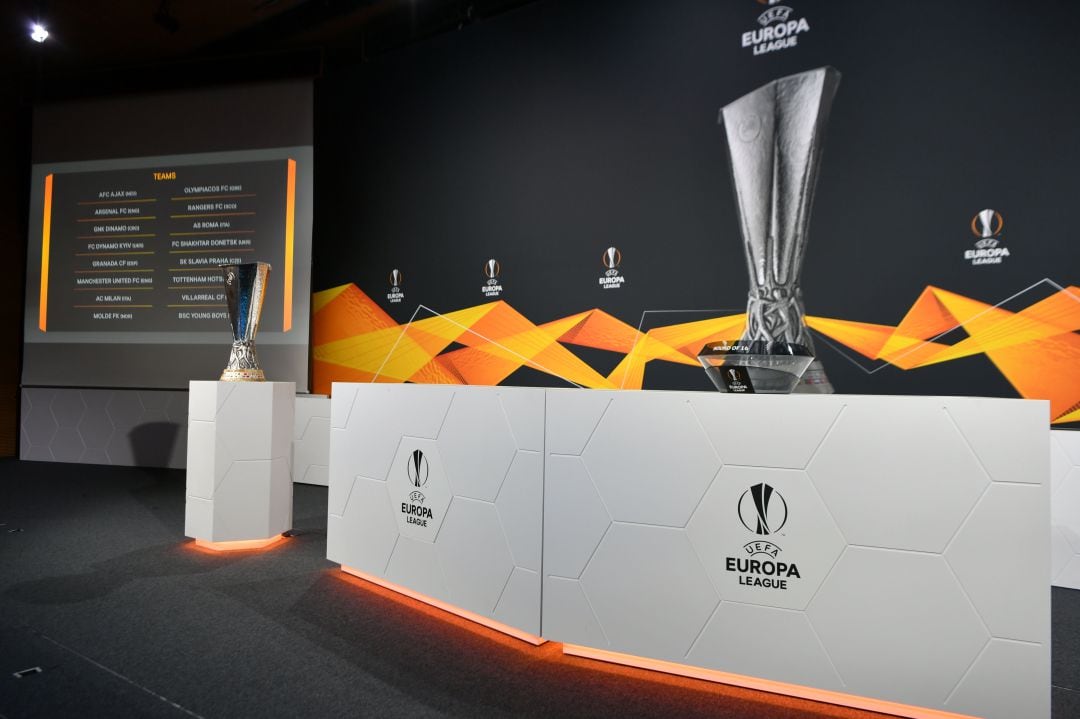 Imagen del sorteo de la Europa League