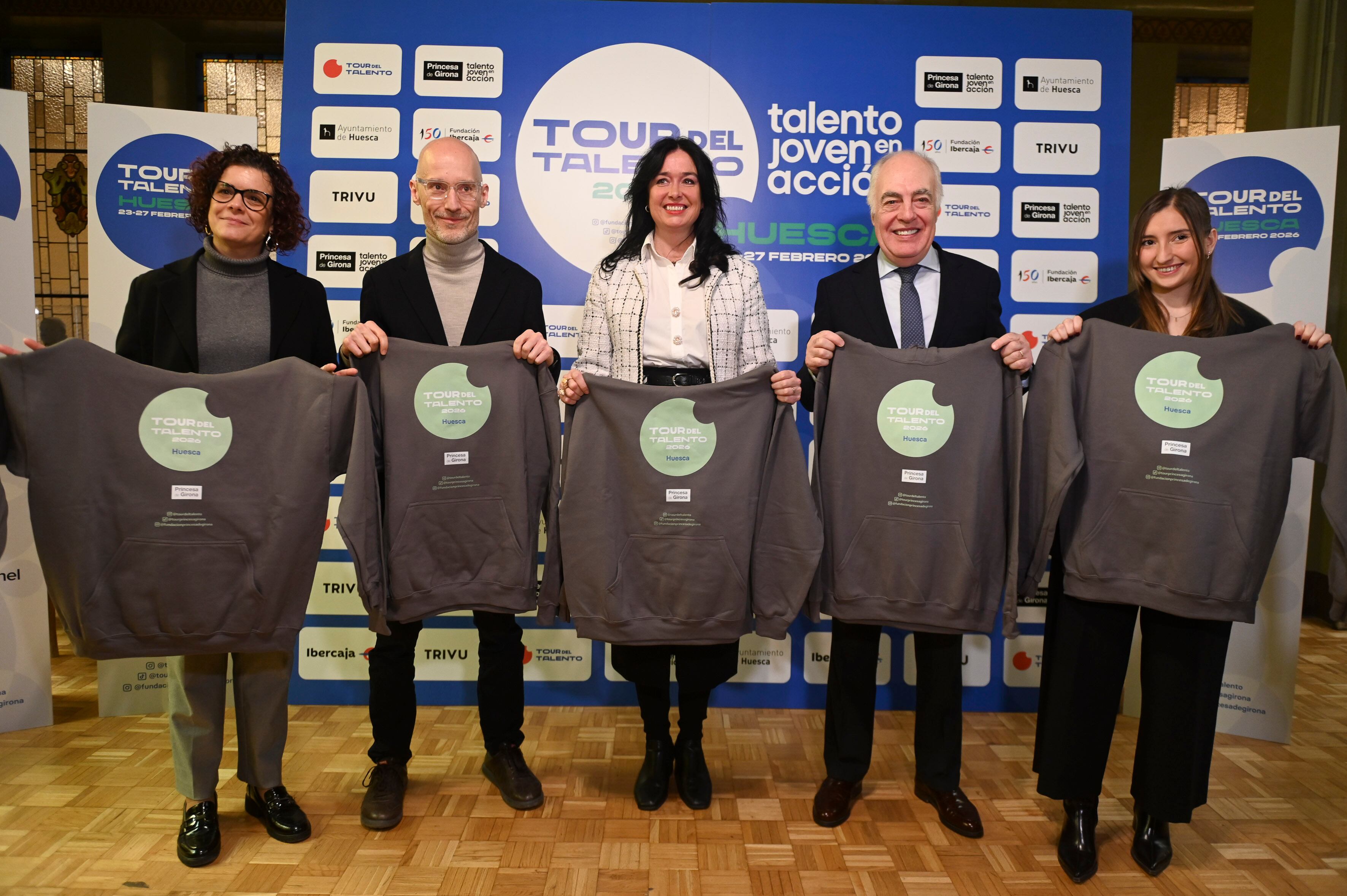 Participantes en la presentación del Tour del Talento en Huesca