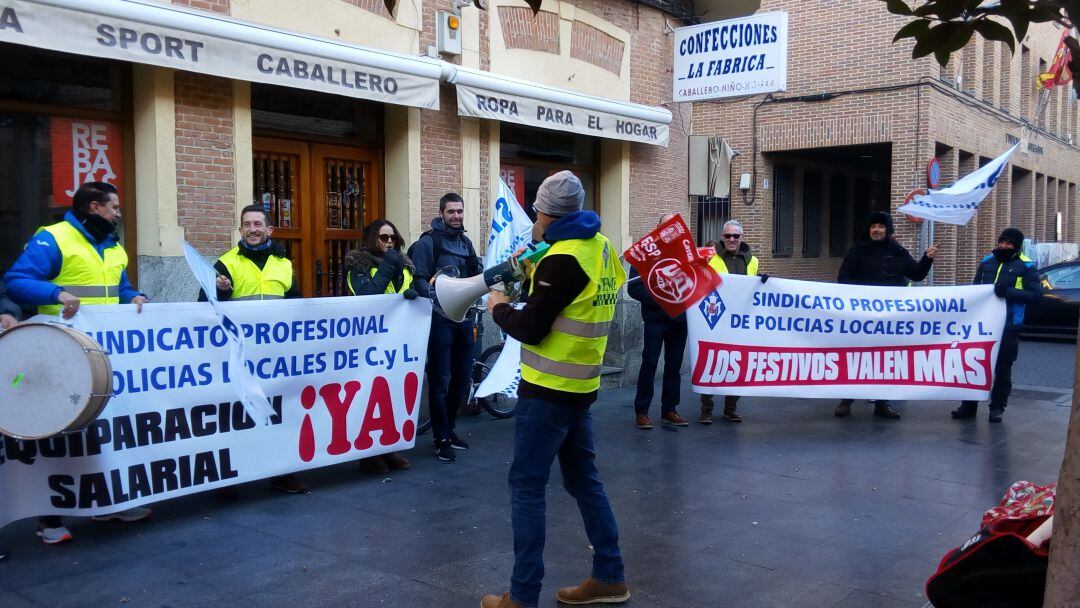 Una de las movilizaciones que llevó a cabo a Policía Municipal en los últimos meses