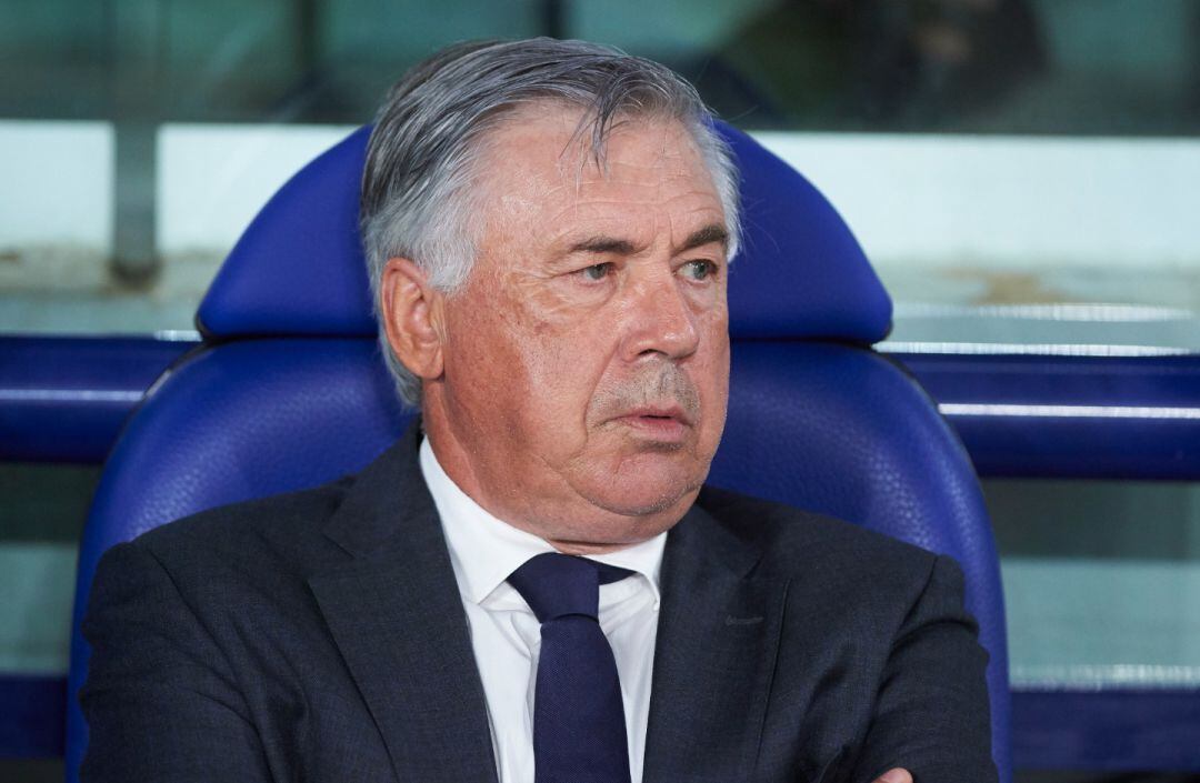 Carlo Ancelotti durante el último partido