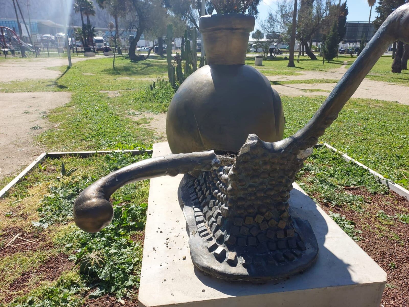 Imagen de los destrozos