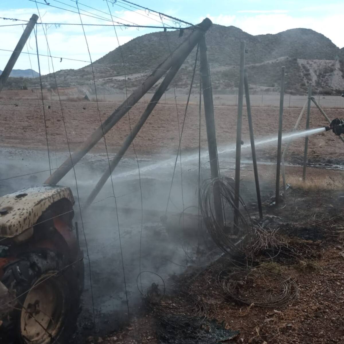 Sofocan un incendio en un invernadero de Águilas
