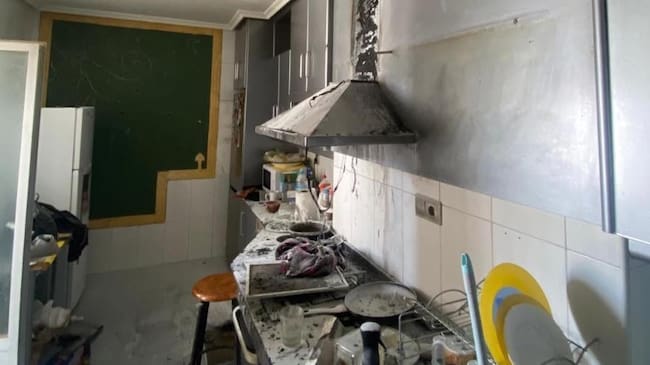 Incendio en una vivienda de Novelda