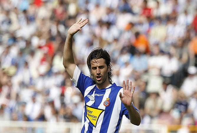 Daniel Jarque, durante un partido con el Espanyol