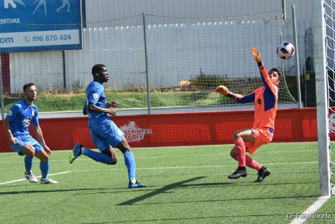 Randy Ntekja anotó el único gol del &#039;Fuenla&#039;