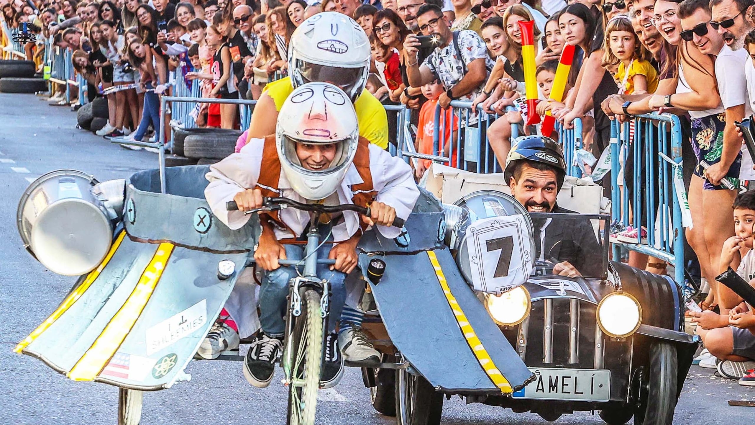 Imagen de archivo de una carrera de &quot;Autos Locos&quot; en Petrer